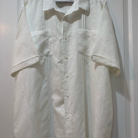Men’s size XL Cafe Luna off white button down shirt - Picture 2 of 7